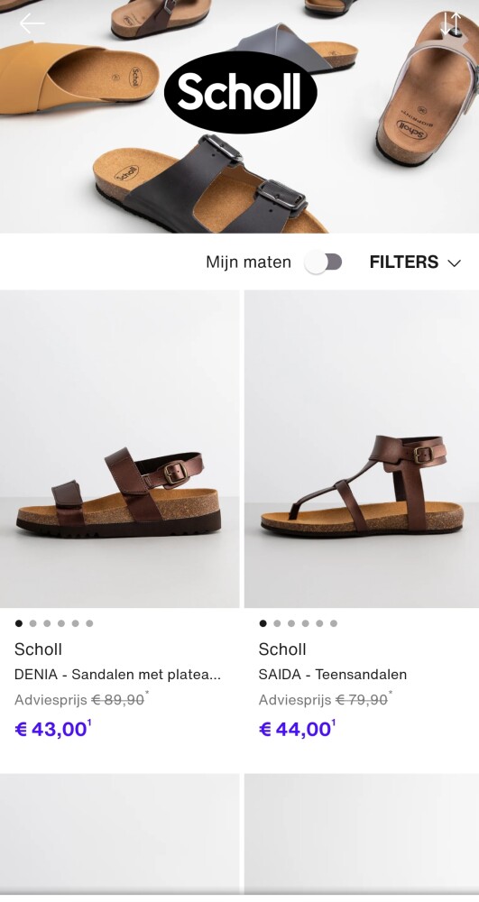 Scholl in korting op Zalando lounge