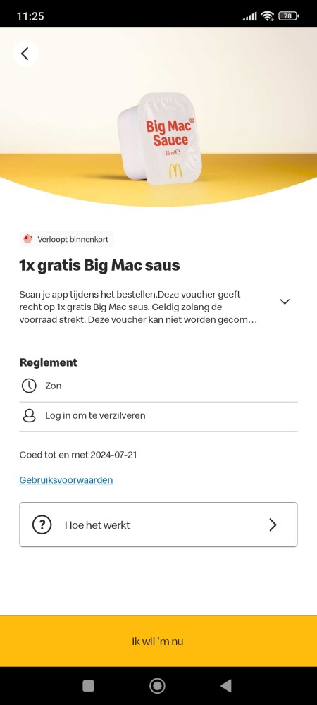 Gratis big mac saus