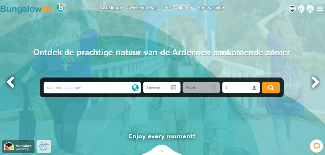 € 25 korting op je verblijf bij Bungalow.net