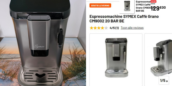 Espressomachine voor € 129 i.p.v. € 299!