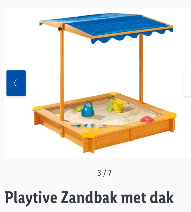 Playtive Zandbak met dak