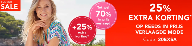 25% korting op de sale
