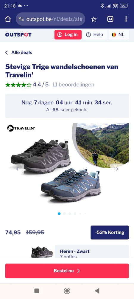 Stevige wandelschoenen van Trige