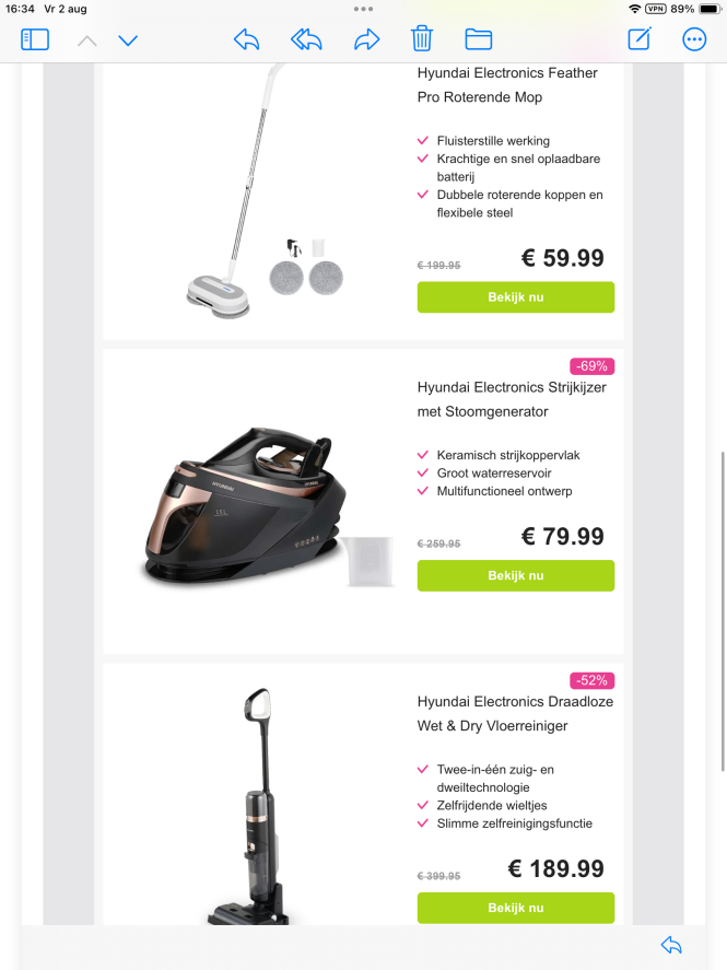 de Hyundai Electronics schoonmaak collectie