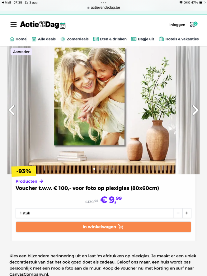 Foto op plexiglas