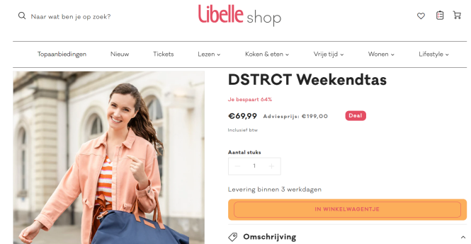 -64% DSTRCT Weekendtas 🌺 Libelle Shop
