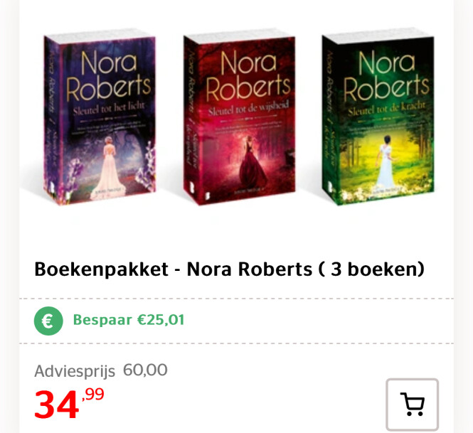 Boekenpakket - Nora Roberts ( 3 boeken)