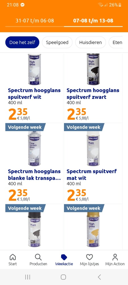 Spectrum spuitverf