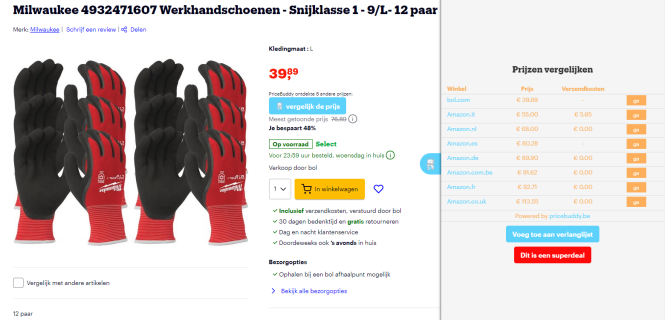Milwaukee Werkhandschoenen 12 paar