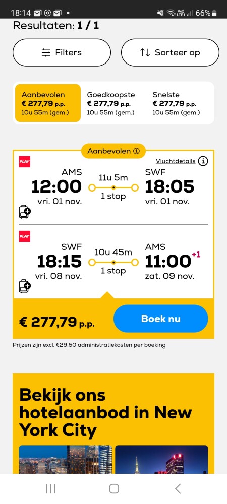 New York ✈️ voor 278€ in november