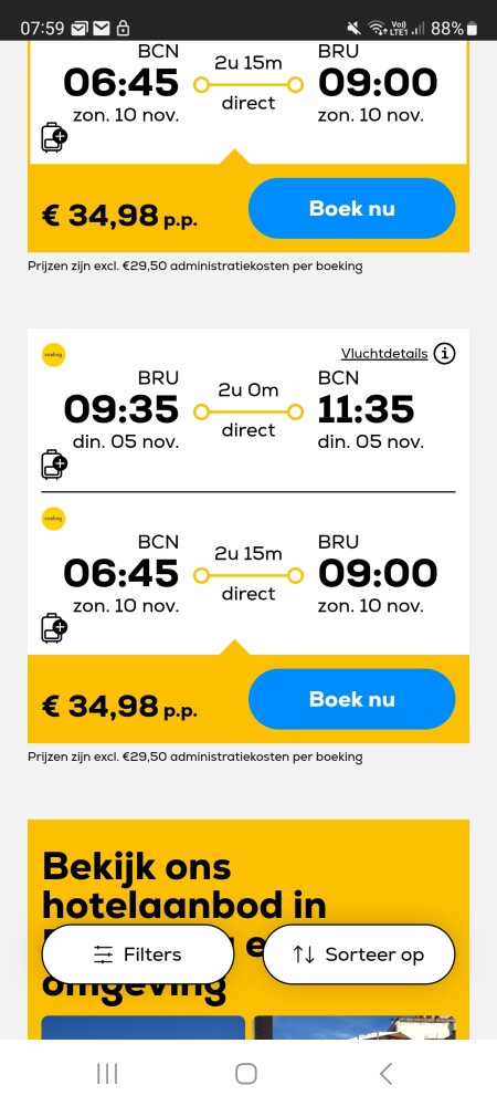 Stedentrip Barcelona ✈️ 34,98€ retour