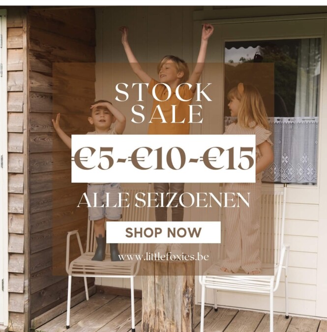 Stock sale bij Little Foxies