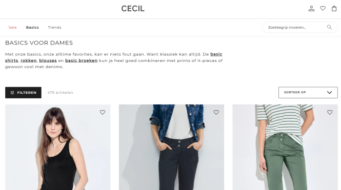 € 10 korting op basics bij Street One b.a.v. € 40