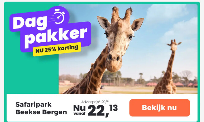 Safaripark Beekse Bergen ticket(s)