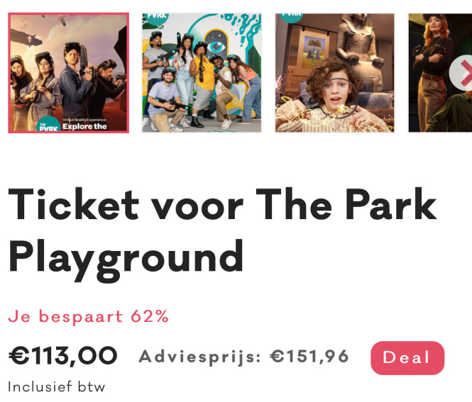 Korting voor The Park Playground