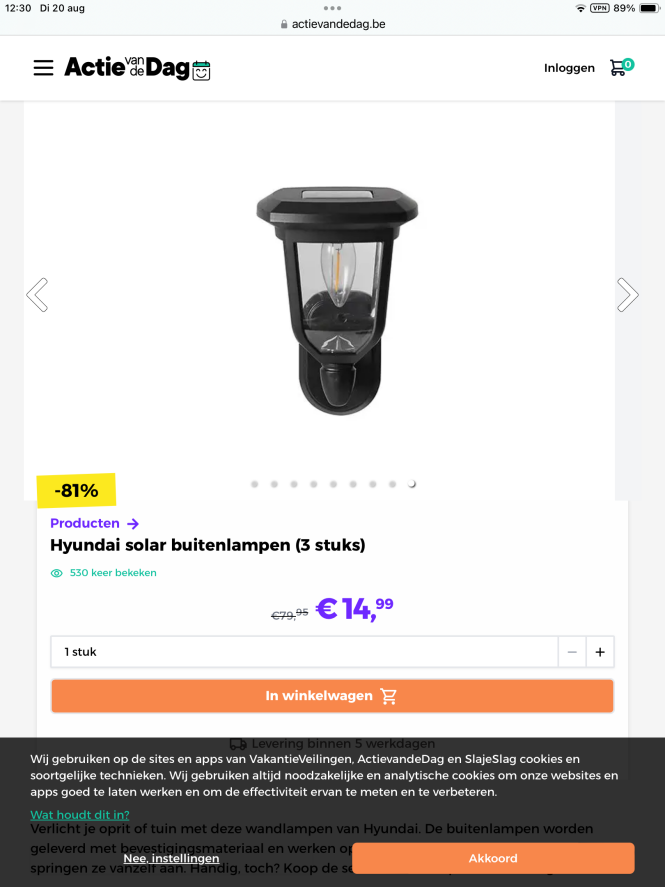Buitenlampen