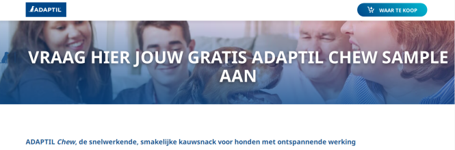 Gratis sample ADAPTIL Chew