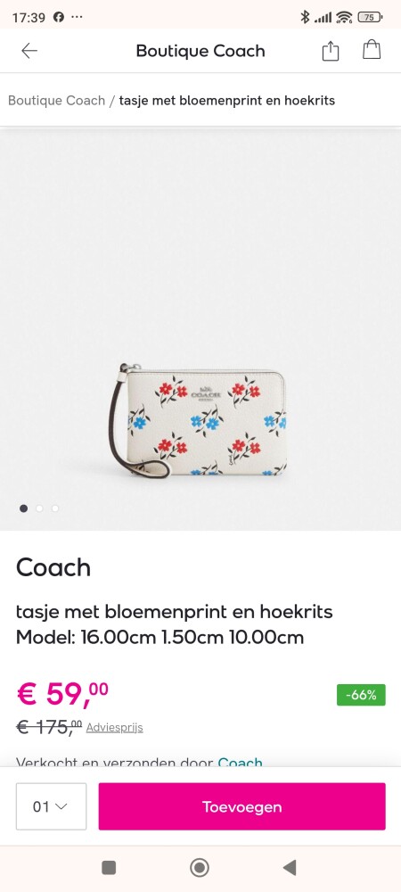 Coach tassen, rugzakken en handtassen tot 70% korting!