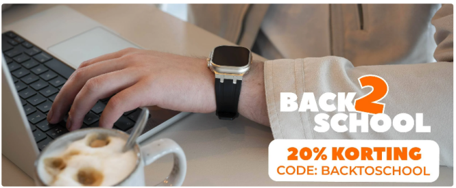 1+1 op bandjes en accessoires voor smartwatches ⌚
