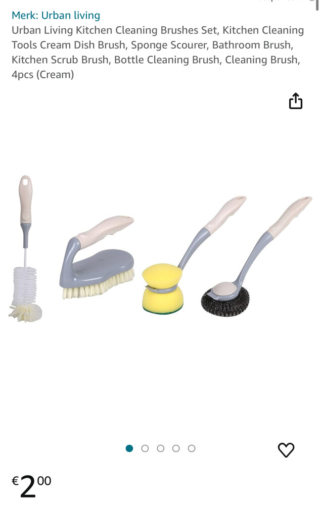 urban living kitchen cleaning brushes