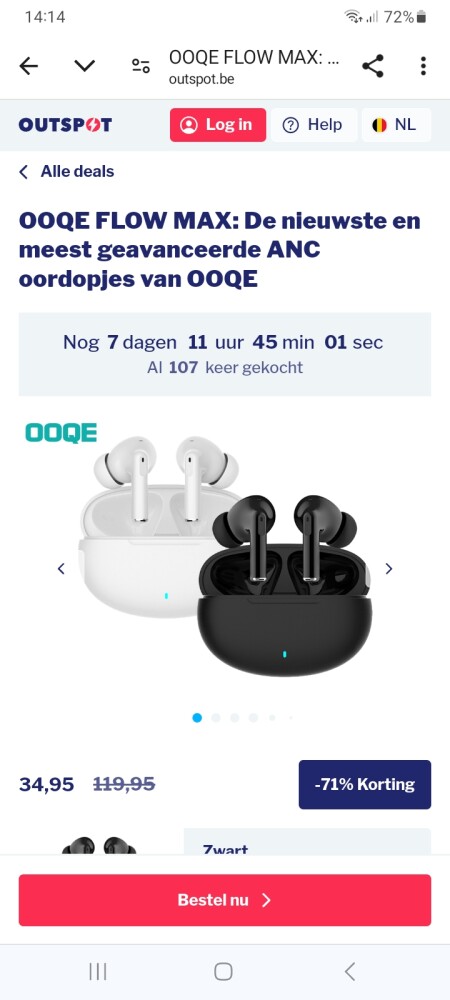 OOQE flow max oordopjes