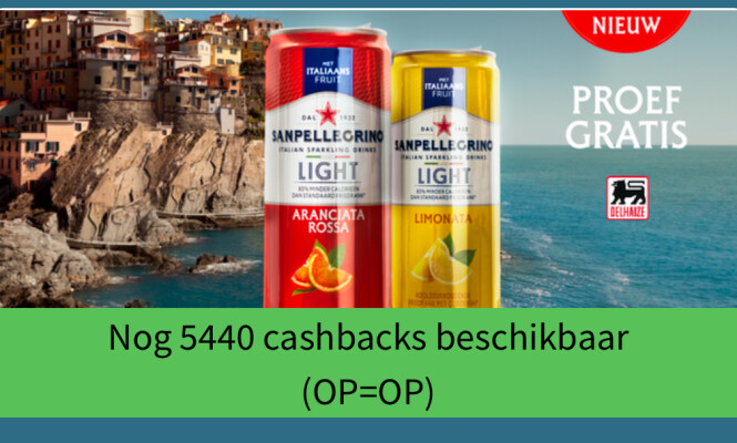 Cashback SanPellegrino Italian Delhaize