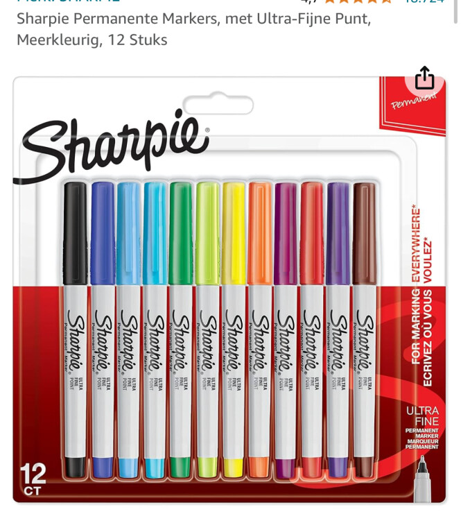 Sharpie Permanente Markers