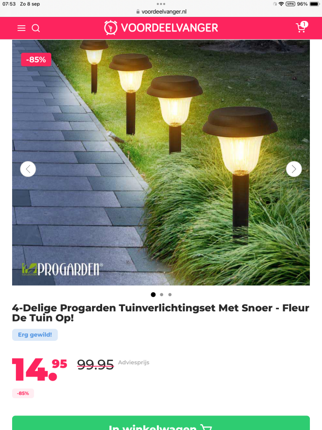 Tuinverlichtingset