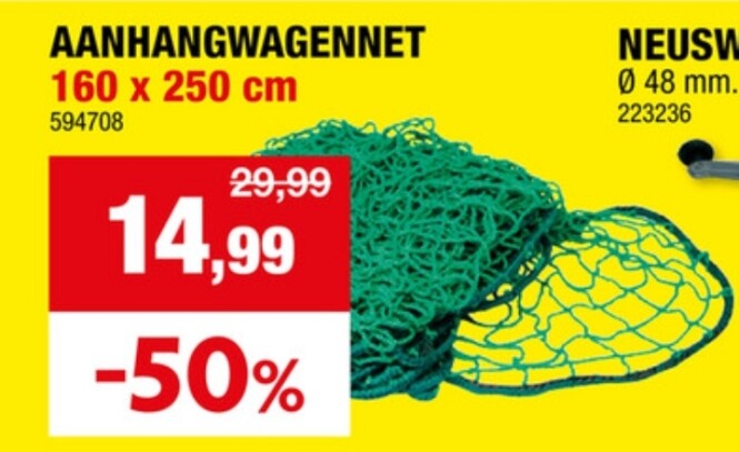 Carpoint aanhangwagennet 250x160 cm