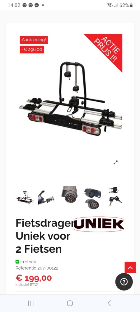 Fietsdrager Uniek voor 2 Fietsen