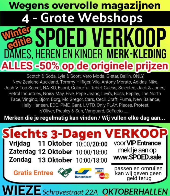 Spoedverkoop kledij