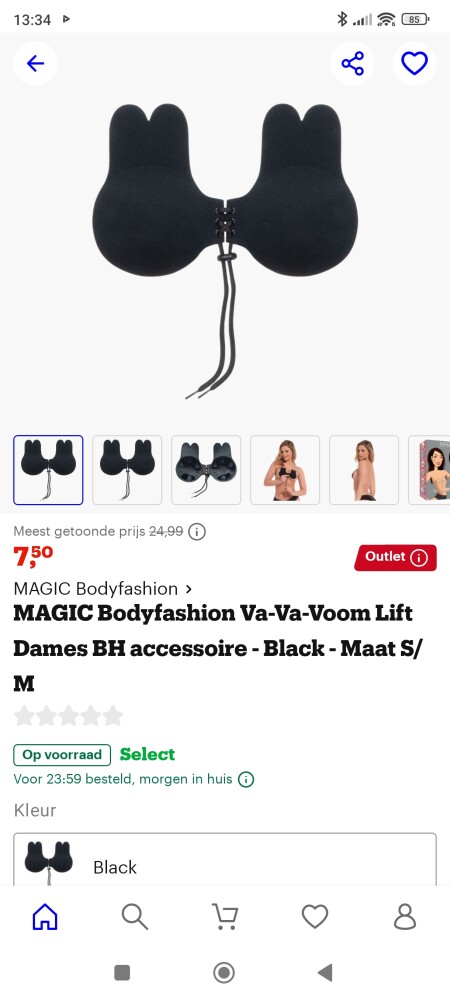 Magic bodyfashion lift maat s/m of l/xl