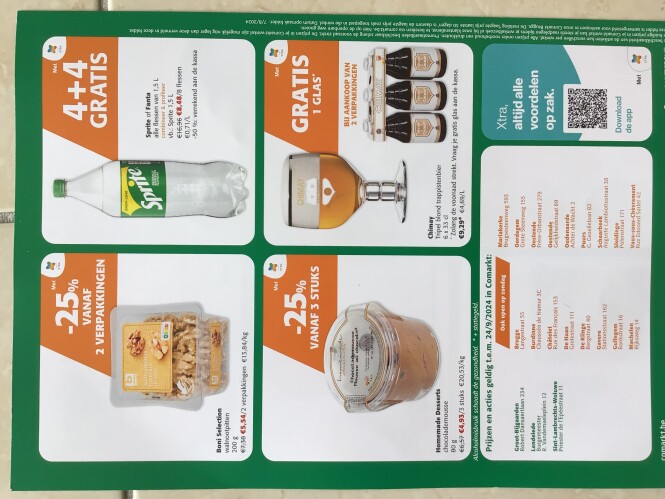 Sprite of Fanta 4 + 4 gratis