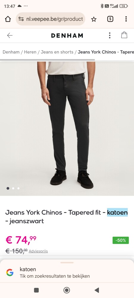 Denham tot 50% korting