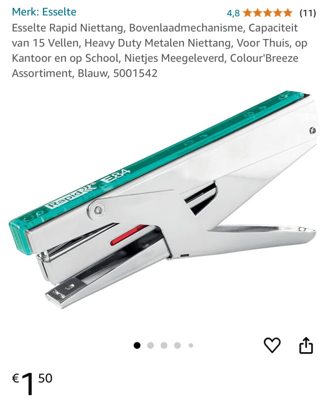 Esselte Rapid Niettang