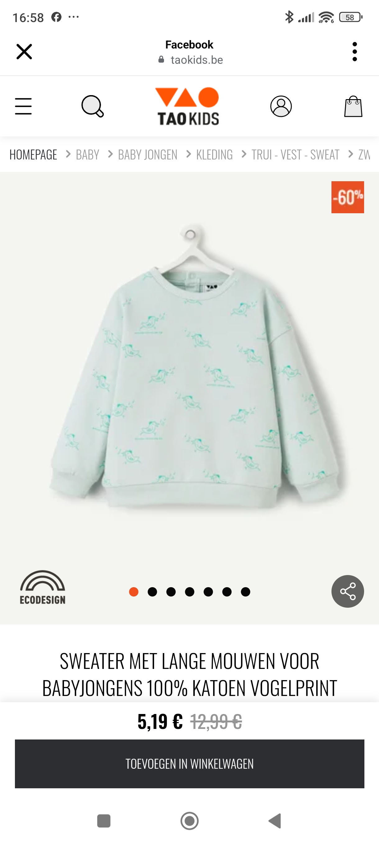 Tot 60% korting bij TAO KIDS