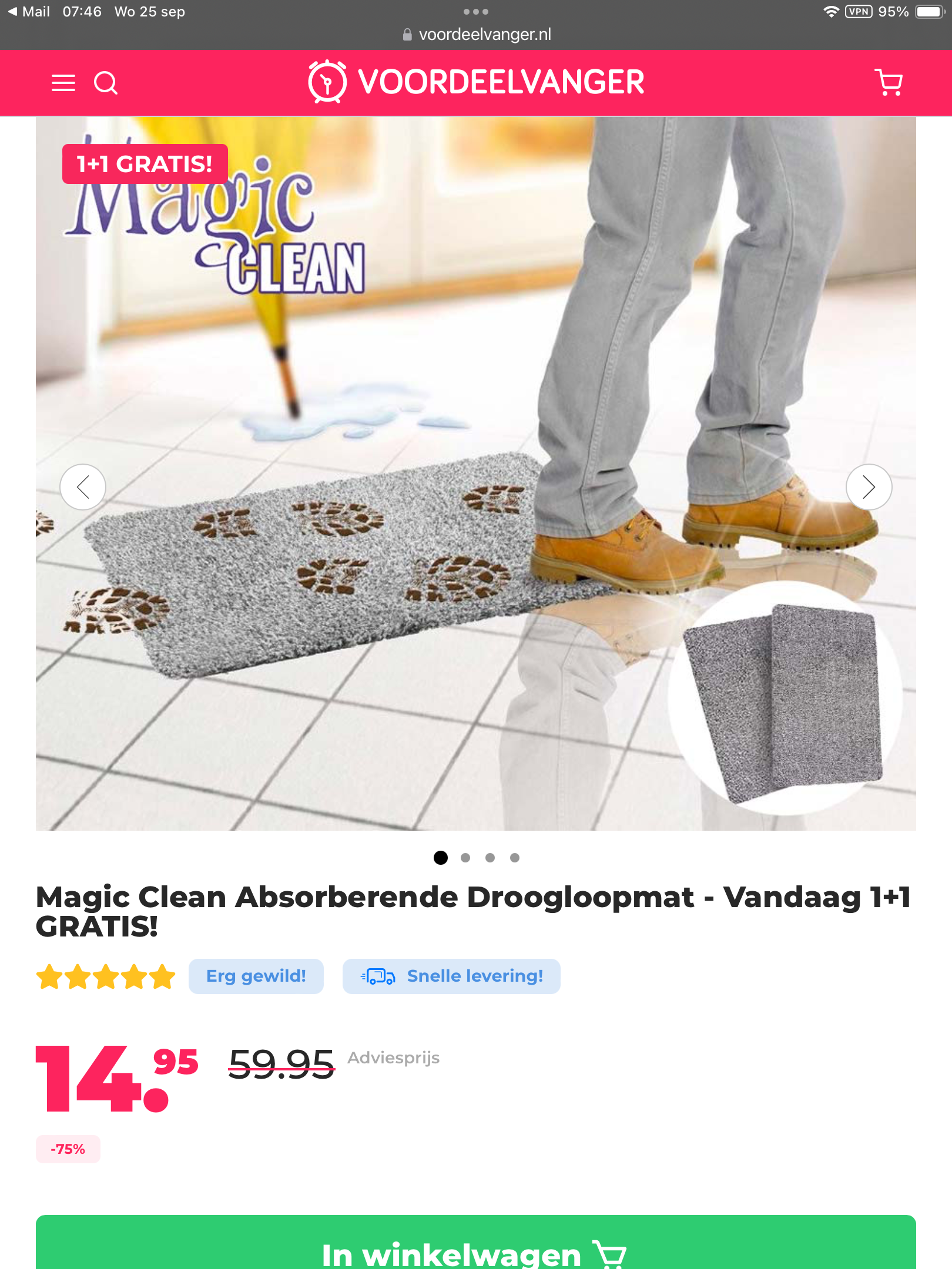 Absorberende Droogloopmat