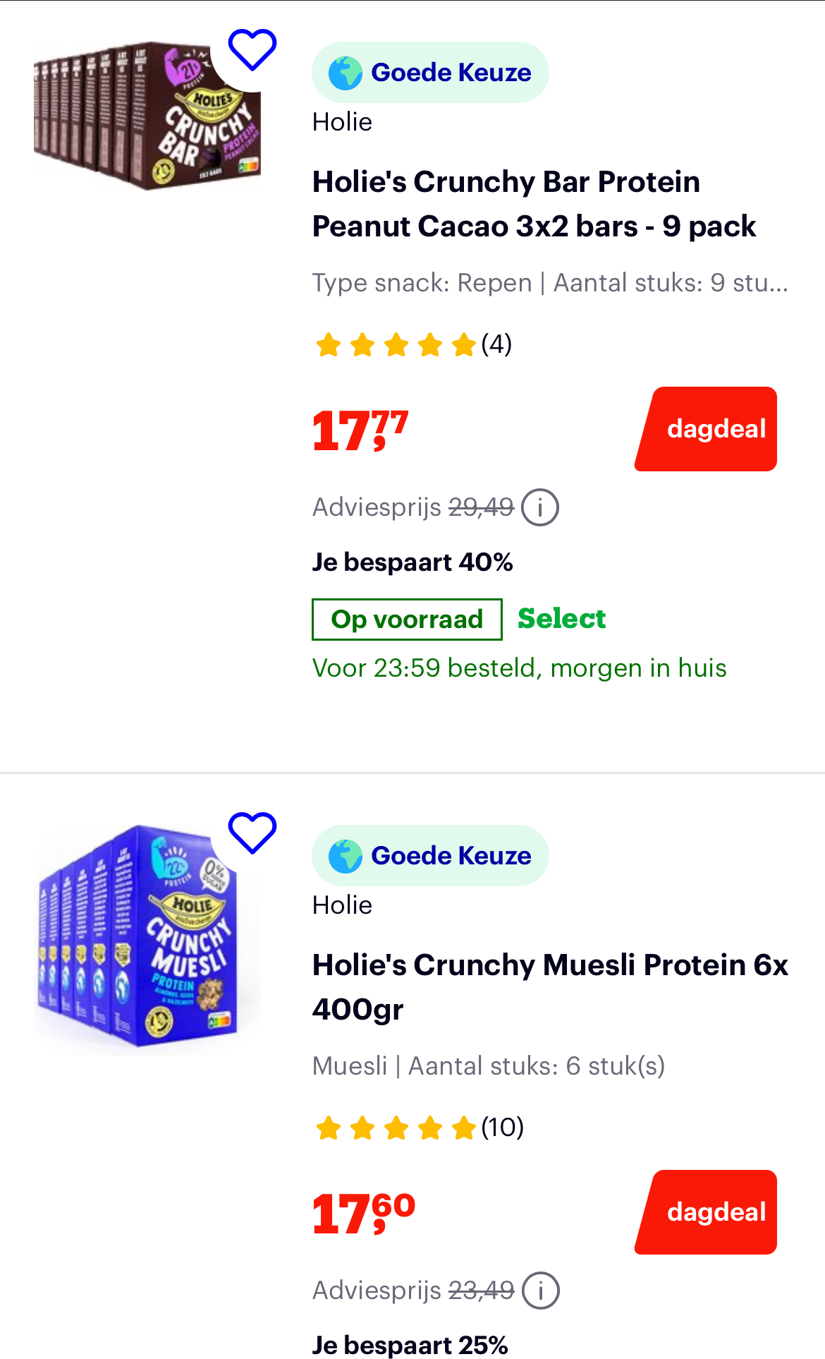 Dagdeal bol Holie