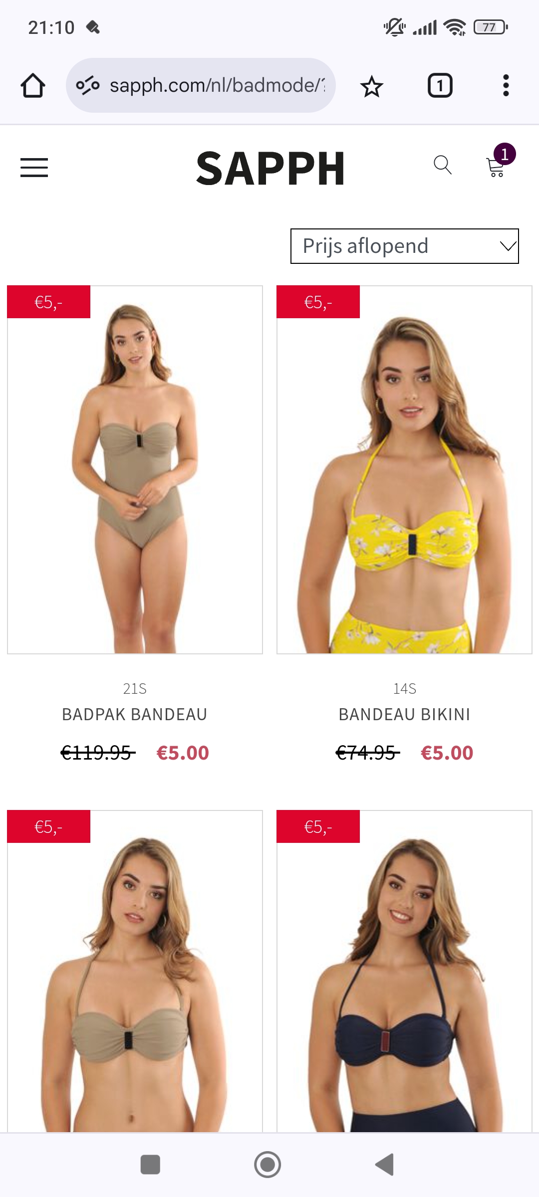 Swimwear vanaf €5