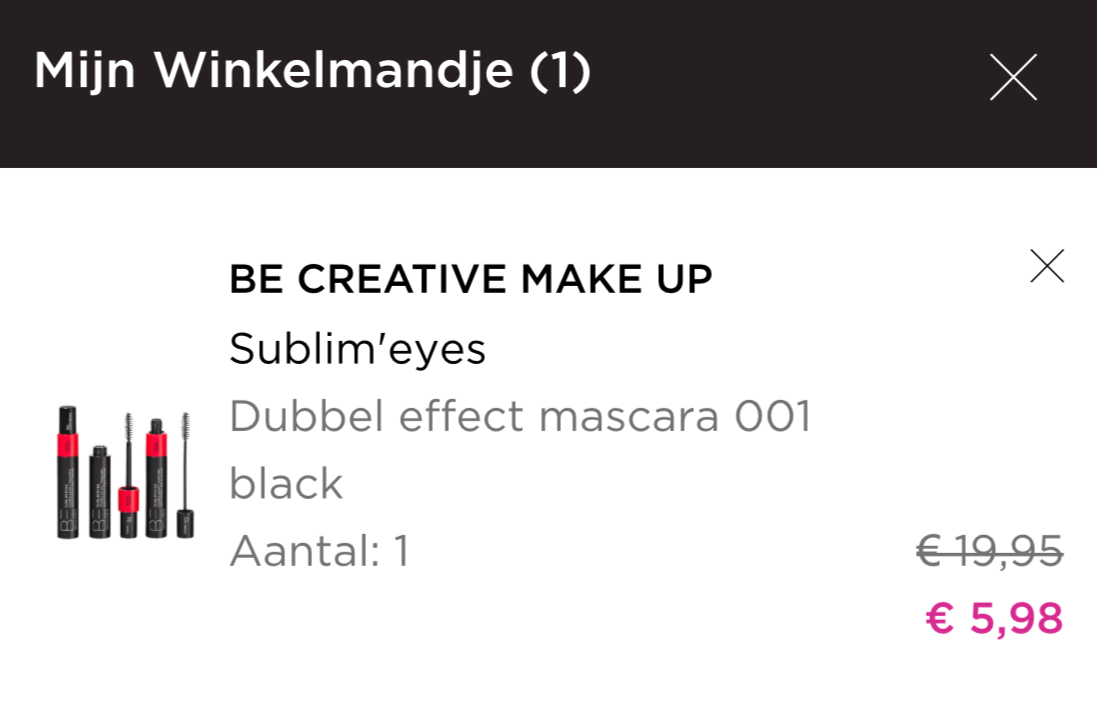 -79% Mascara zwart 👁️