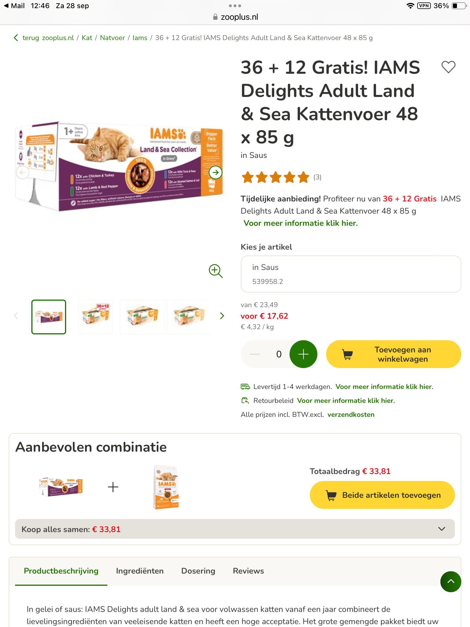 Kattenvoer delights adult land