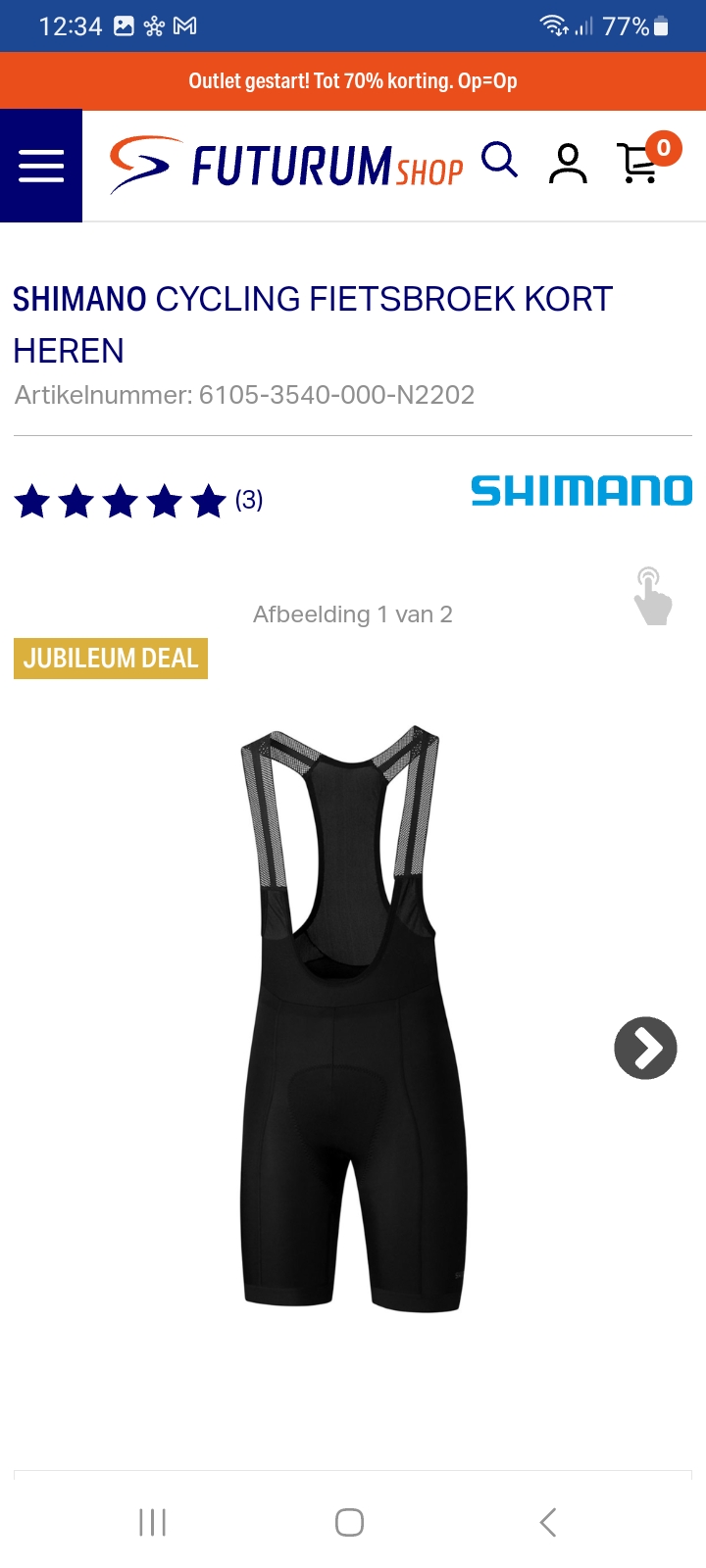 Shimano Cycling Fietsbroek Kort Heren