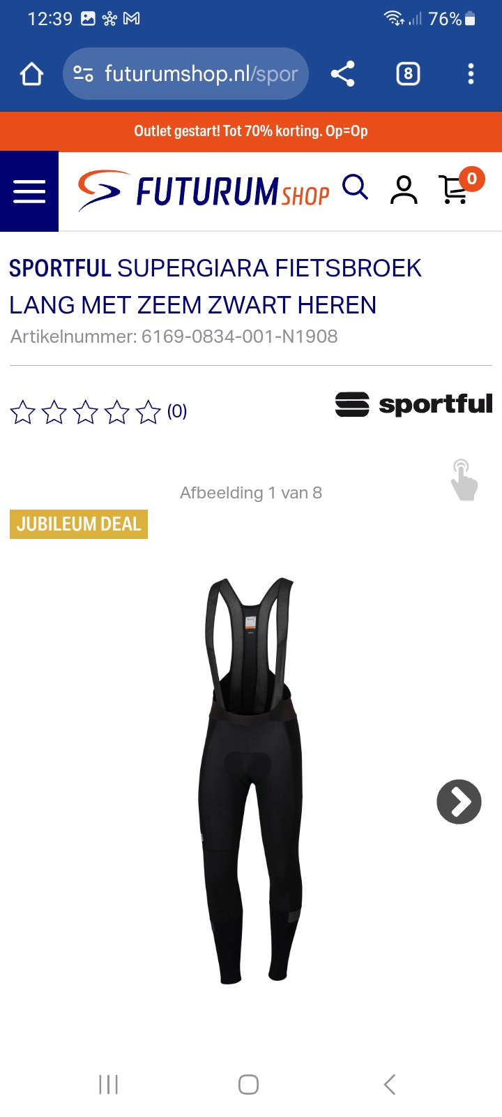 Sportful Supergiara Fietsbroek Lang Met Zeem Zwart Heren