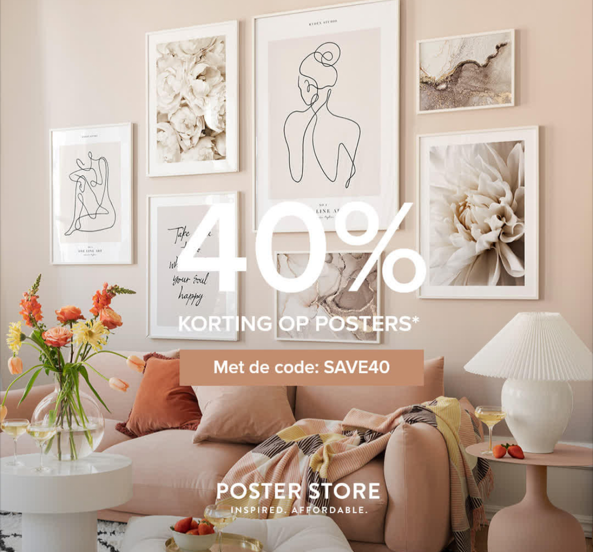 Kortingscode posterstore