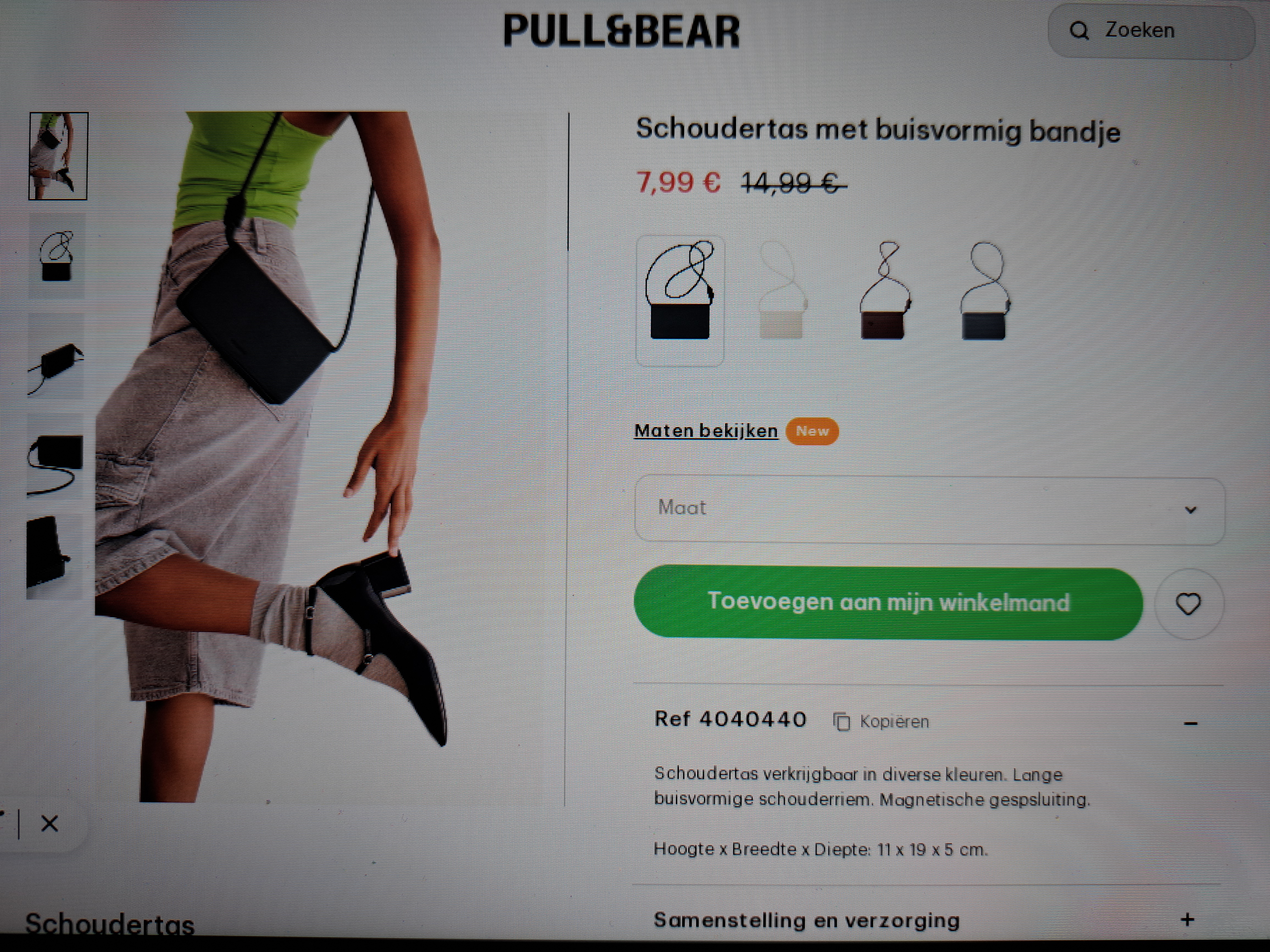 Pull&bear schoudertas -46,69%