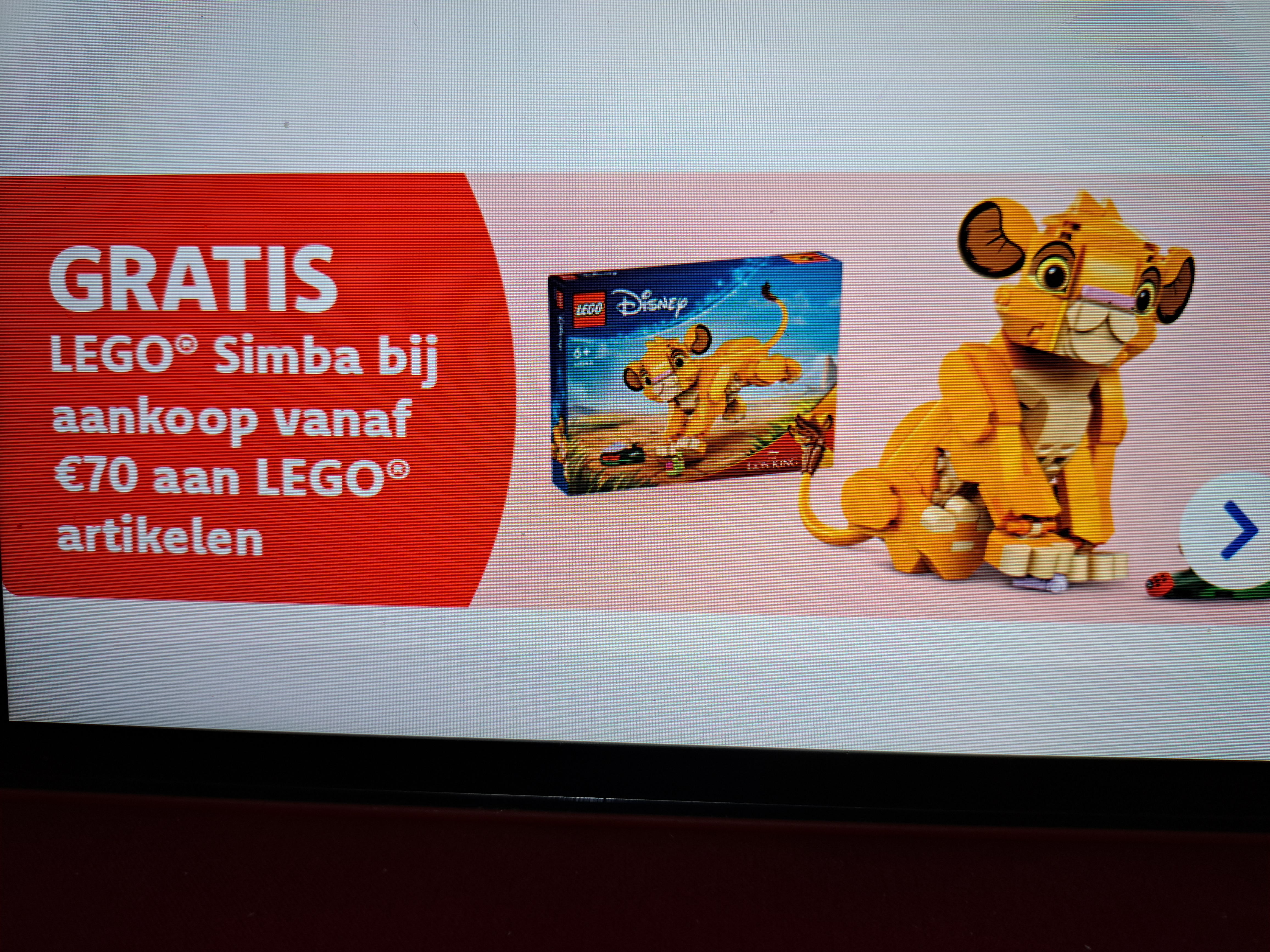 Gratis lego Simba b.a.v. €70 aan Lego artikelen bij dreamland