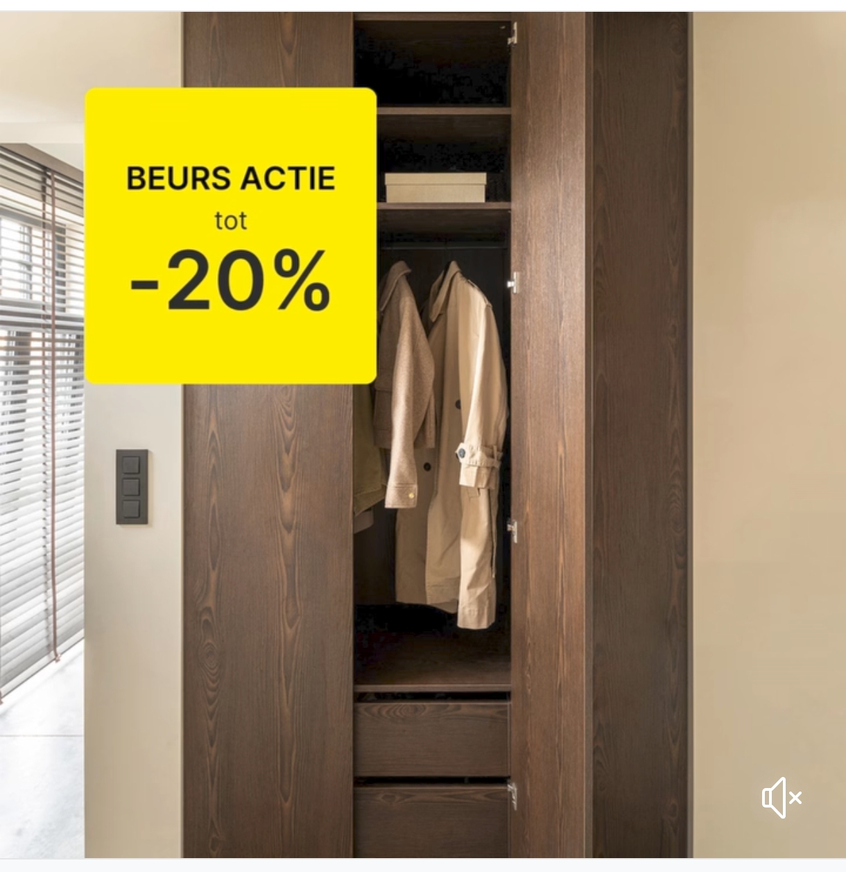 Tot 20% korting op je kasten op maat!