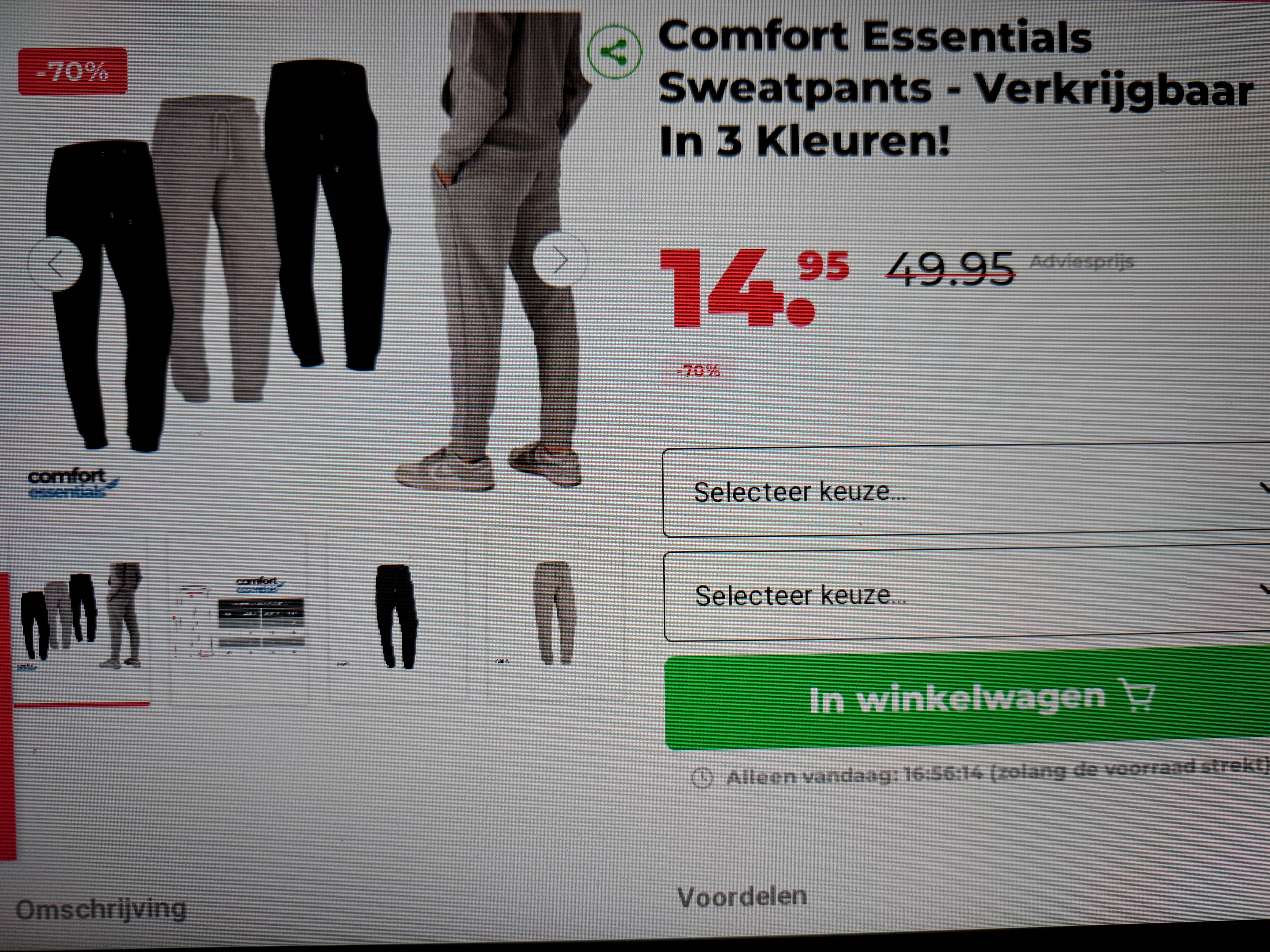 Comfort Essentials Sweatpants -70%