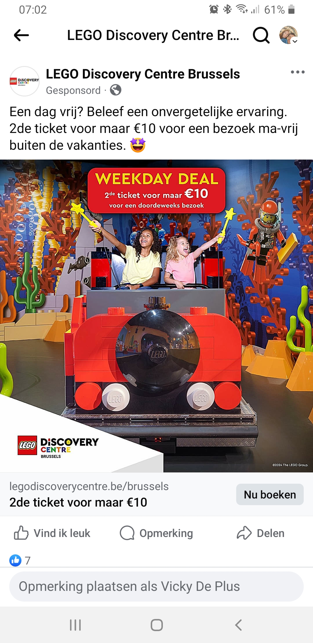 Weekday Deal lego discovery center
