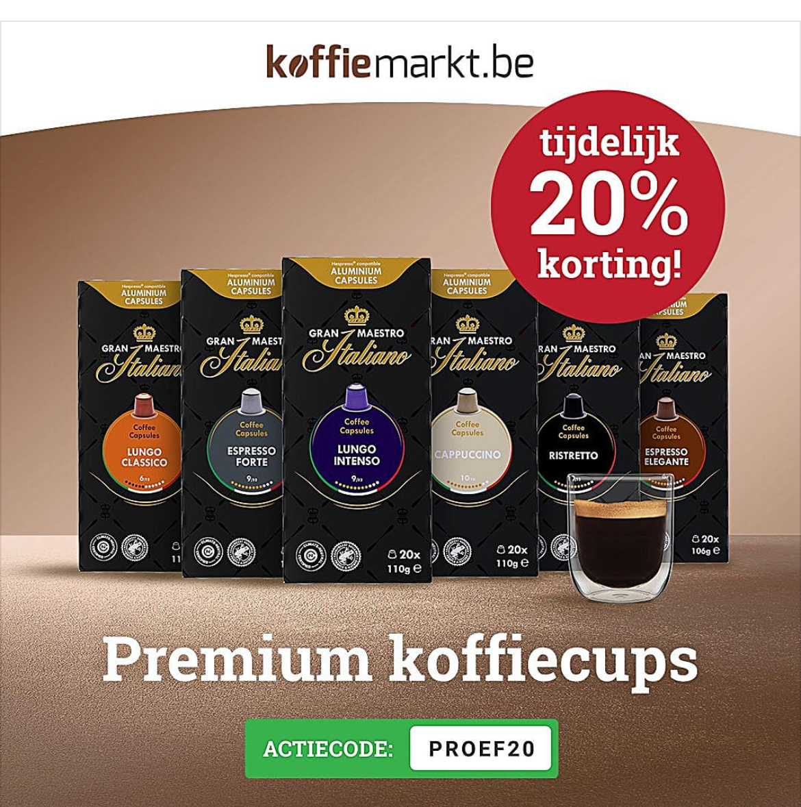 Koffiemarkt kortingscode